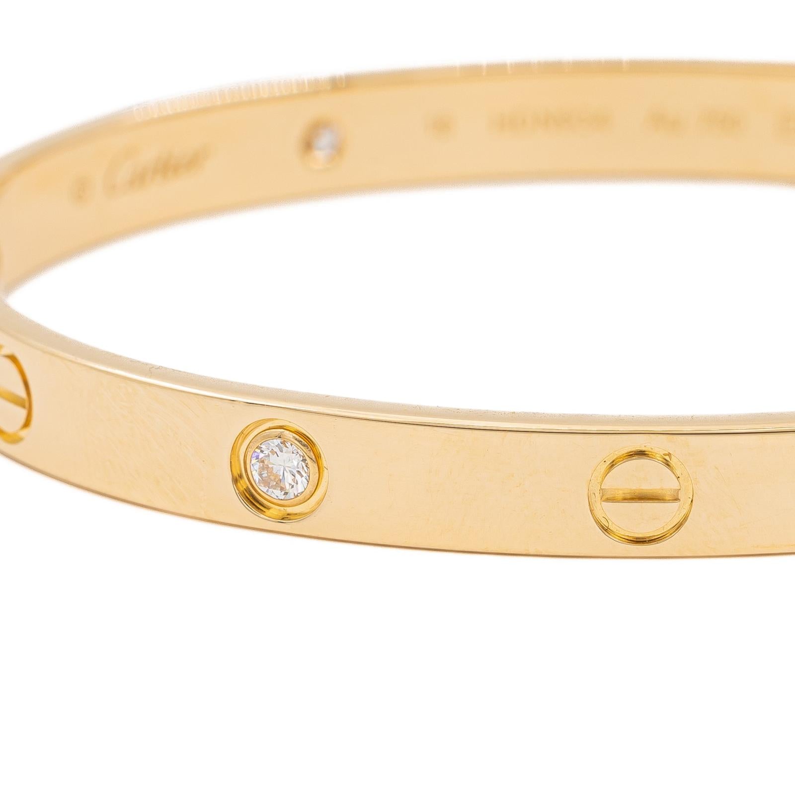 Bracelet Cartier Love diamants en or blanc 18 carats - Rivluxe - Occasion -  Rivluxe